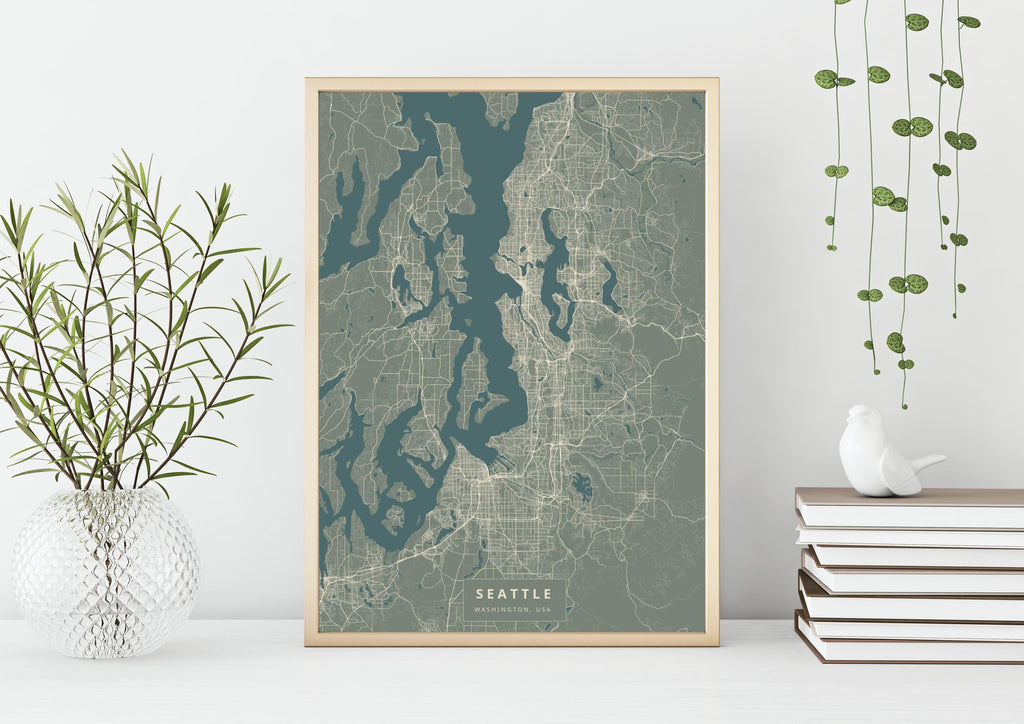 Seattle, USA - The Nice Map Co