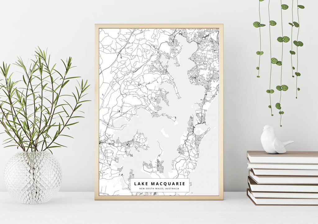 Lake Macquarie, NSW - The Nice Map Co
