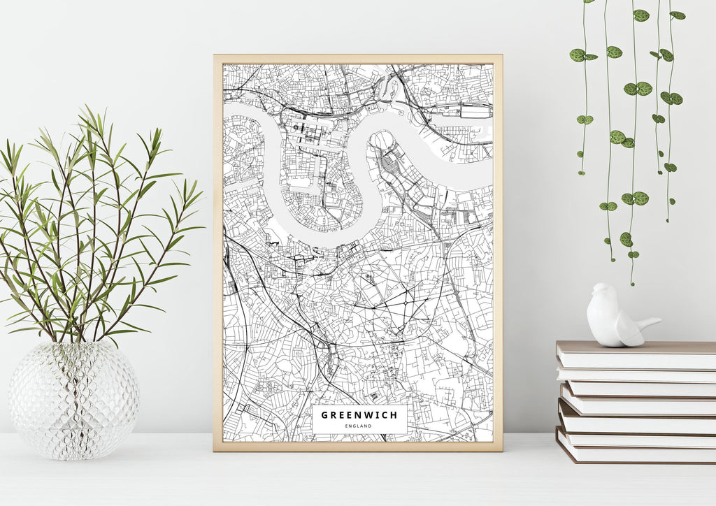 Greenwich, UK - The Nice Map Co